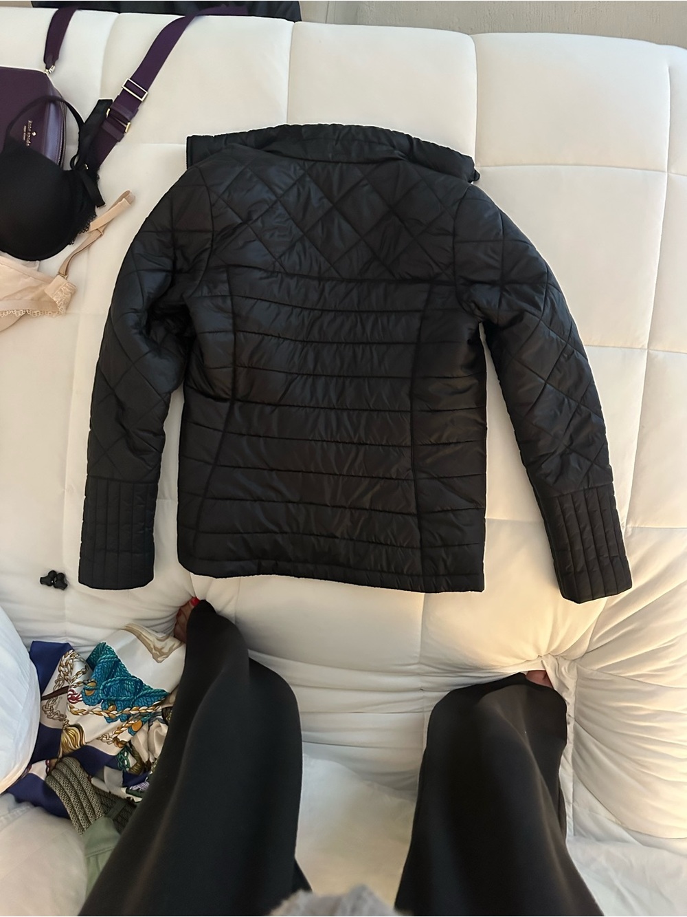 Patagonia Radalie Jacket Women’s Size Med Black Quilted Insulated Full Zip Coat - Picture 2 of 4